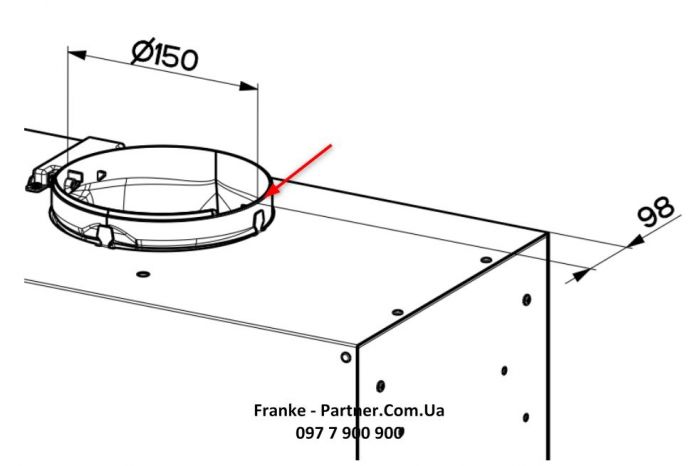 Витяжка Franke вбудовувана Box Flush EVO, 70см, 1120м3ч, FBFEBKMATTA70, чорний