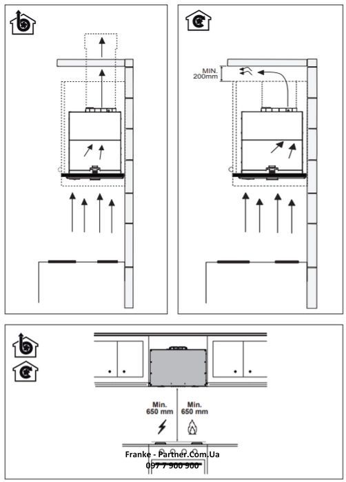 Витяжка Franke вбудовувана Box Flush EVO, 70см, 1120м3ч, FBFEXSA70, нерж