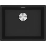 Мийка кухонна Franke Maris, фраграніт, прямокутник, без крила, 553х433х200мм, чаша - 1, універсальна, MRG 110-52, чорний матовий