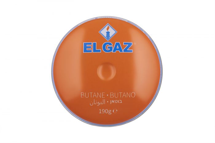 Балон-картридж газовий EL GAZ ELG-100, бутан 190 г, для газових пальників, одноразовий