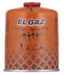 Балон-картридж газовий EL GAZ ELG-400, бутан 450 г, для газових пальників, з двошаровим клапаном, одноразовий