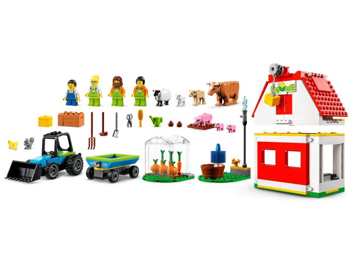 Конструктор LEGO City Farm Тварини на фермі та у хліві