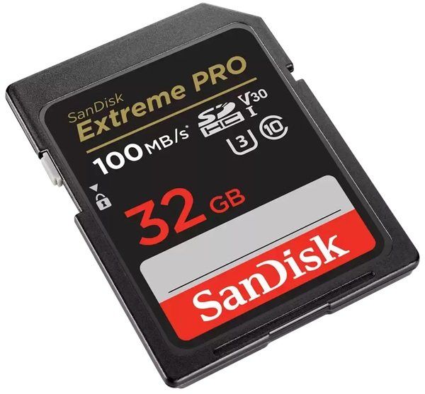 Карта пам'яті SanDisk SD   32GB C10 UHS-I U3 R100/W90MB/s Extreme Pro V30