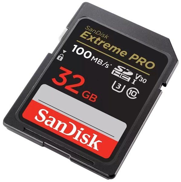 Карта пам'яті SanDisk SD   32GB C10 UHS-I U3 R100/W90MB/s Extreme Pro V30