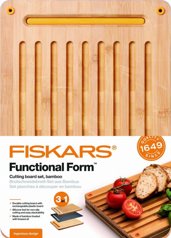 Дошка бамбукова Fiskars Functional Form для хлібу