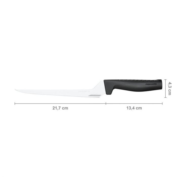 Кухонний ніж філейний Fiskars Hard Edge, 21,7 см