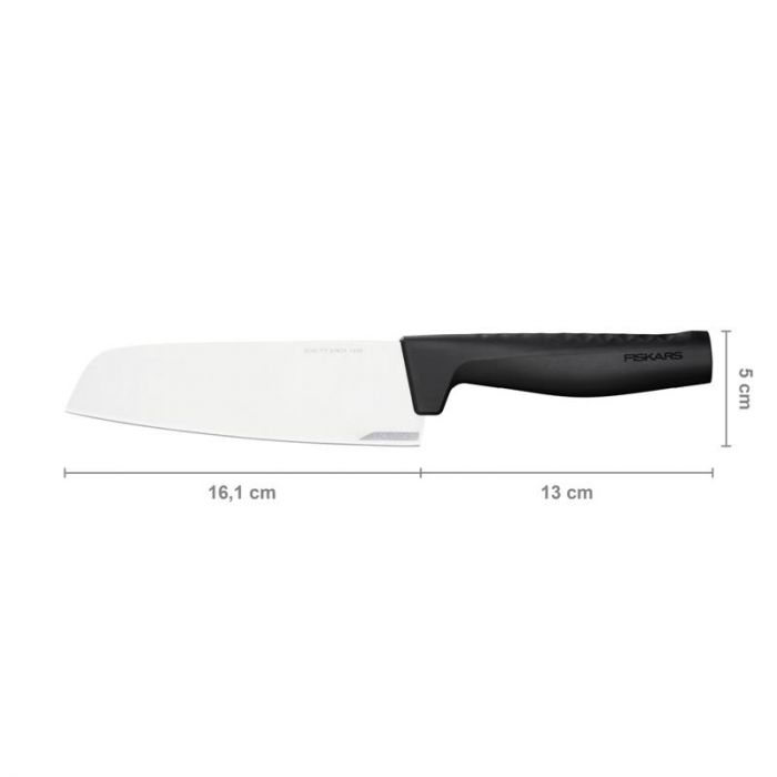 Кухонний ніж Santoku Fiskars Hard Edge, 16,1 см