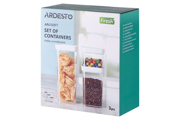 Набір контейнерів Ardesto Fresh 3 шт