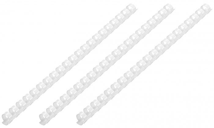Пластикові пружини для біндера 2E, 6мм, білі, 100шт