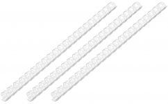 Пластикові пружини для біндера 2E, 6мм, прозорі, 100шт