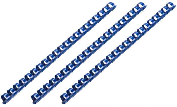 Пластикові пружини для біндера 2E, 6мм, сині, 100шт