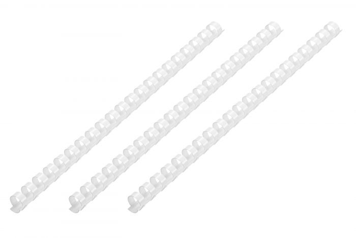 Пластикові пружини для біндера 2E, 12мм, білі, 100шт