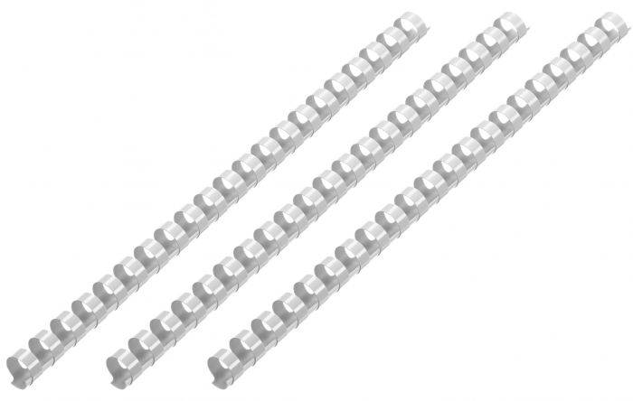Пластикові пружини для біндера 2E, 14мм, світло-сірі, 100шт