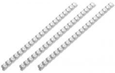 Пластикові пружини для біндера 2E, 16мм, світло-сірі, 100шт