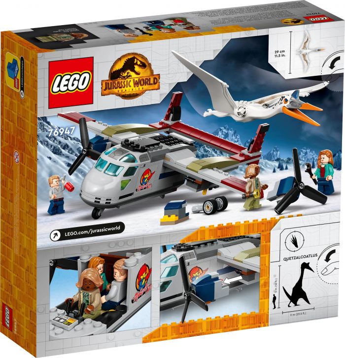 Конструктор LEGO Jurassic World Кетцалькоатль: напад на літак