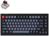 Клавиатура Keychron V1 84 Key QMK Gateron G PRO Brown Hot-Swap RGB Carbon Black