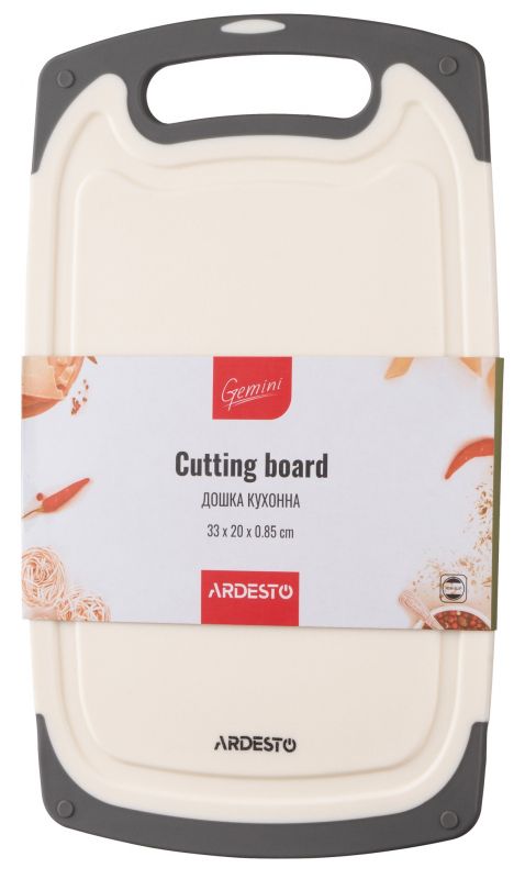 Дошка кухонна Ardesto Gemini, 33*20*0,85 см, пластик