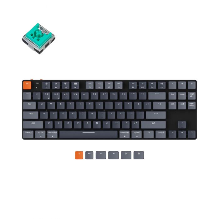 Клавіатура Keychron K1SE 87 Key Optical Mint RGB Hot-Swap WL UA Black