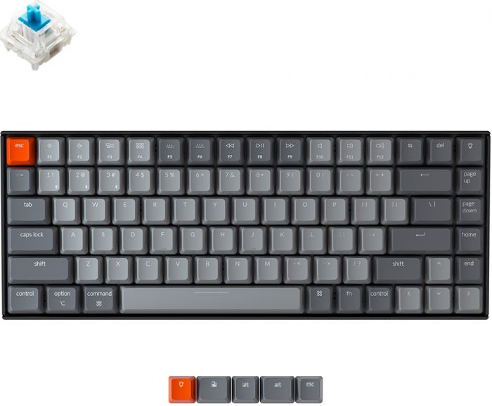 Клавіатура Keychron K2 84 Key Gateron G PRO Blue WL UA Retro