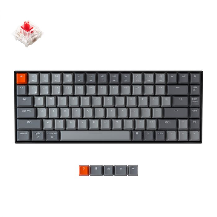 Клавіатура Keychron K2 84 Key Gateron G PRO Red Hot-Swap RGB WL UA Black