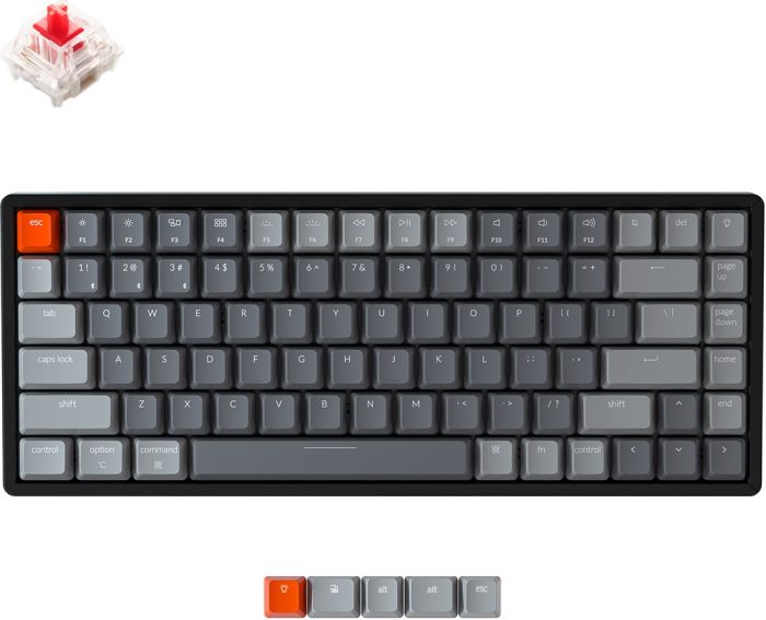 Клавіатура Keychron K2 84 Key Gateron G PRO Red Hot-Swap RGB WL UA Black