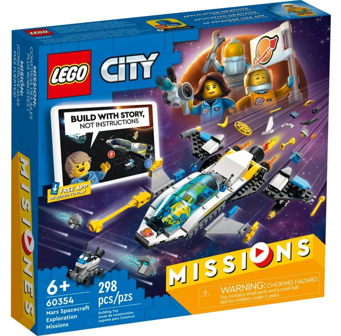 Конструктор LEGO City Missions Місії дослідження Марсу на космічному кораблі