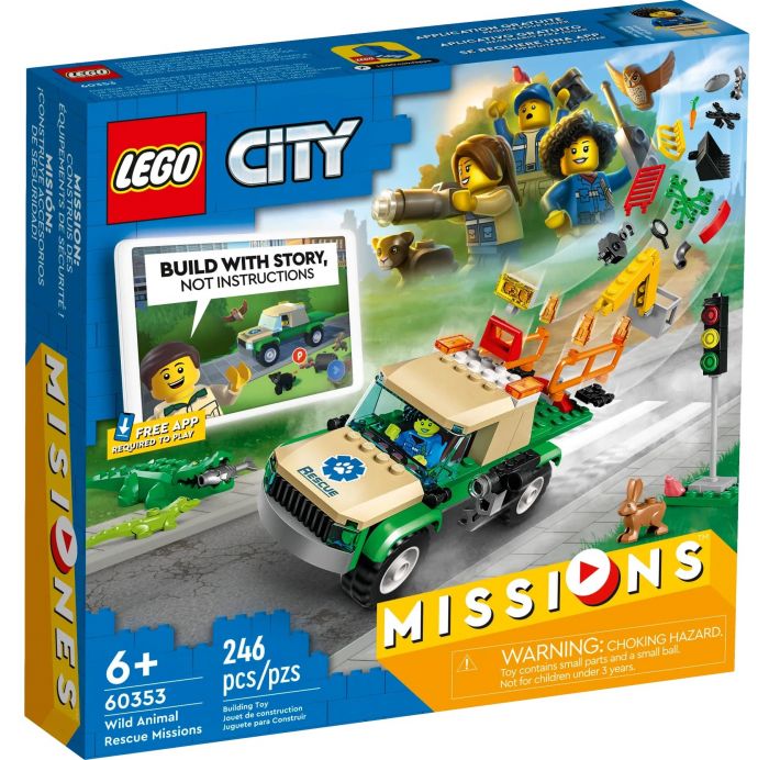 Конструктор LEGO City Missions Місії порятунку диких тварин