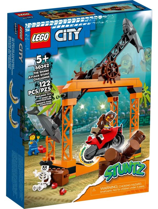 Конструктор LEGO City Stuntz Каскадерське завдання «Напад Акули»