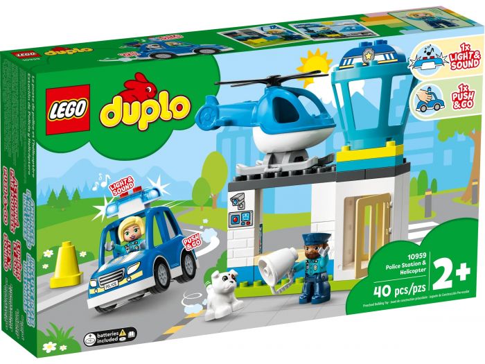 Конструктор LEGO DUPLO Town Поліцейська дільниця та гелікоптер