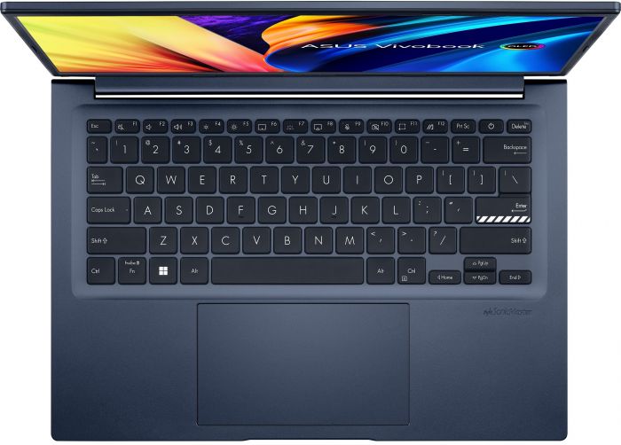 Ноутбук ASUS X1403ZA-KM100W 14 2.8K OLED/Intel i5-12500H/8/512F/int/W11/Blue