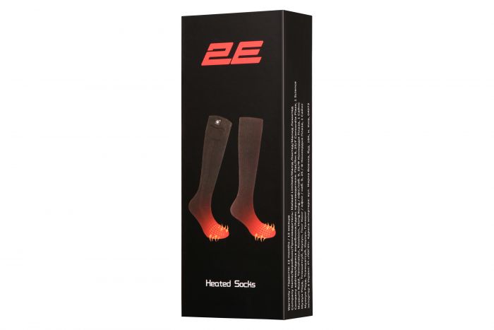 Шкарпетки з підігрівом 2E Race Black з дистанційним контролером, розмір S