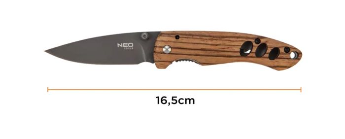 Подарунковий набір Neo Tools (ліхтар 99-026, туристичний браслет 63-140, складний ніж)