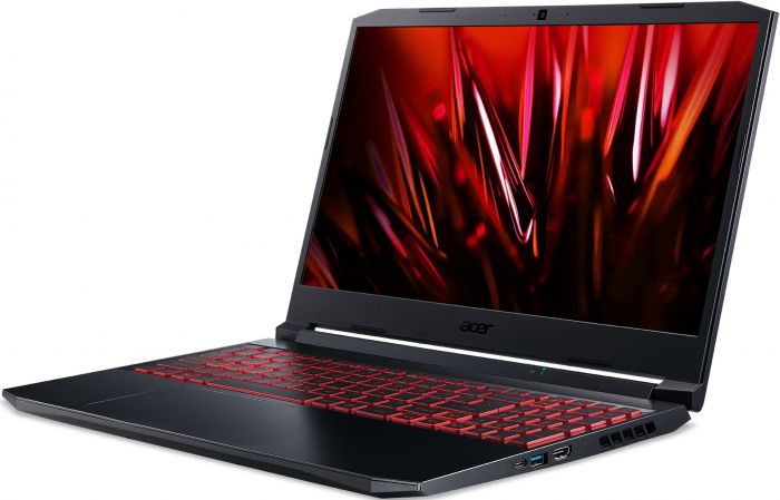 Ноутбук Acer Nitro 5 AN515-45 15.6FHD IPS 144Hz/AMD R5 5600H/16/512F/NVD1650-4/Lin/Black