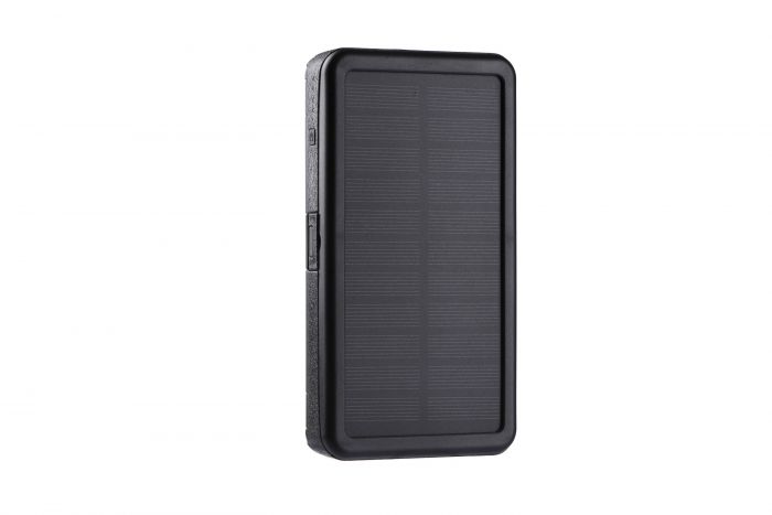 Акумулятор портативний літій-іонний Power Bank 2E Solar 20000мА·год, вбудований LED-ліхтар, чорний