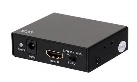 Диембеддер C2G HDMI audio на toslink, mini jack