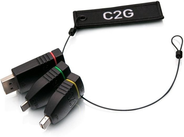 комплект перехідників C2G Adapter Ring HDMI на mini DP DP USB-C