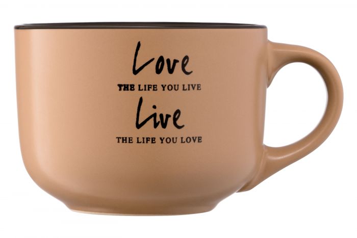 Чашка  Ardesto Way of life, 550 мл, оливкова,  кераміка