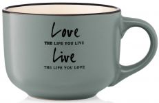 Чашка  Ardesto Way of life, 550 мл, синя,  кераміка