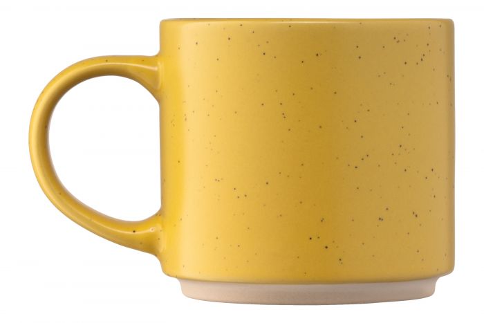 Чашка Ardesto Alcor, 420 мл, жовта, кераміка