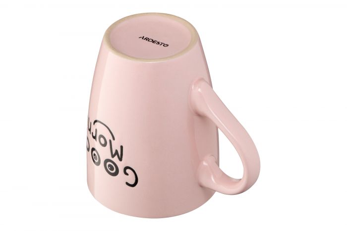 Чашка Ardesto  Good Morning, 330 мл, рожева, кераміка