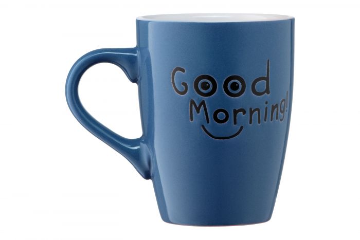 Чашка Ardesto  Good Morning, 330 мл, синя, кераміка