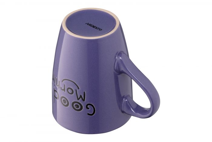 Чашка Ardesto  Good Morning, 330 мл, фіолетова, кераміка