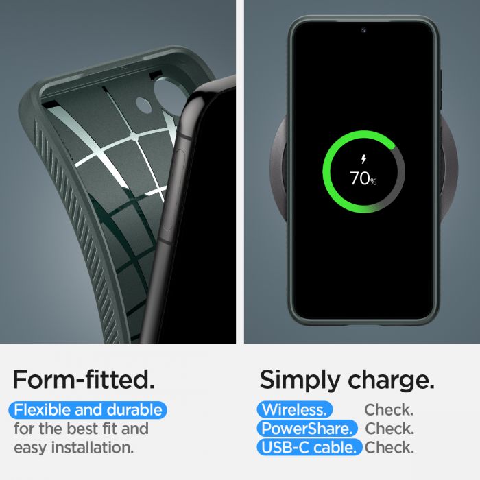 Чохол Spigen для Samsung Galaxy S23 Liquid Air, Abyss Green