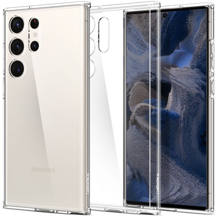 Чохол Spigen для Samsung Galaxy S23 Ultra Ultra Hybrid, Crystal Clear