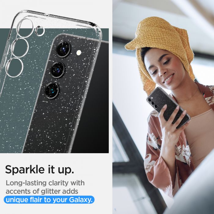 Чохол Spigen для Samsung Galaxy S23 Liquid Crystal Glitter, Crystal Quartz