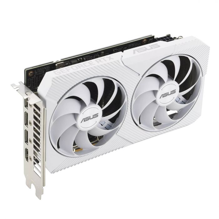 Відеокарта ASUS GeForce RTX 3060 8GB GDDR6 DUAL OC WHITE DUAL-RTX3060-O8G-WHITE