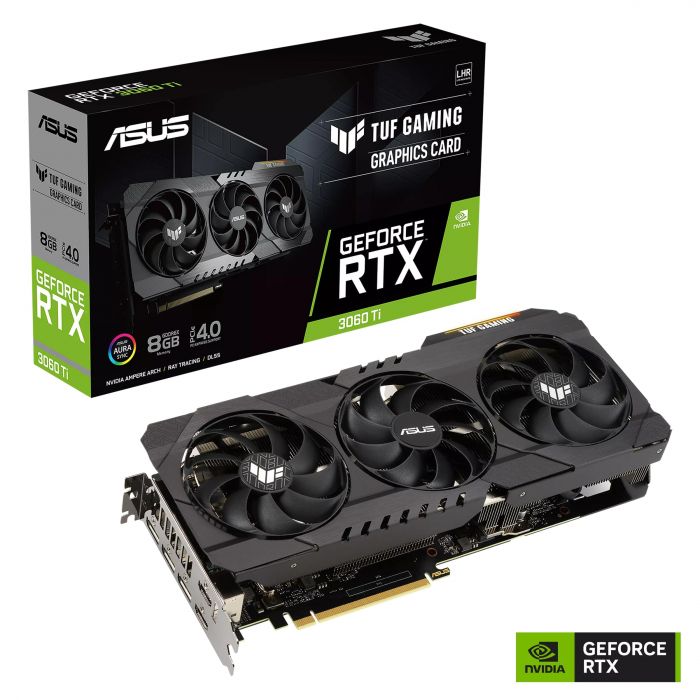 Відеокарта ASUS GeForce RTX 3060 Ti 8GB GDDR6X TUF GAMING TUF-RTX3060TI-8GD6X-GAMING