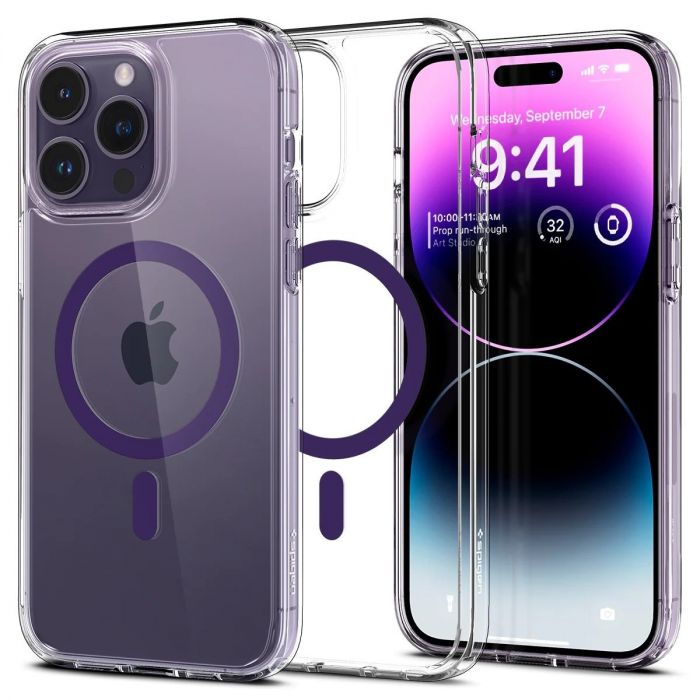 Чохол Spigen для Apple iPhone 14 Pro Max Ultra Hybrid MagFit, Deep Purple