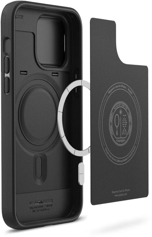 Чохол Spigen для Apple iPhone 14 Pro Optik Armor MagFit, Black