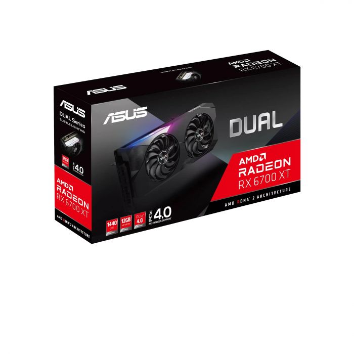 Відеокарта ASUS Radeon RX 6700 XT 12GB GDDR6 DUAL DUAL-RX6700XT-12G